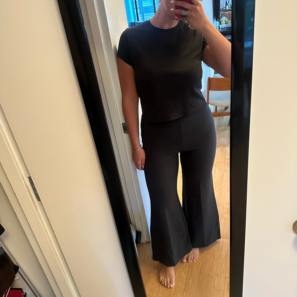 Urban Outfitters black boot cut trousers